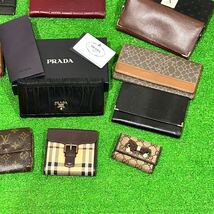 BURBERRY バーバリー LOUIS VUITTON GUCCI PRADA Nina Ricci など 財布 キーケース など まとめ売り 10点以上 合計12点 現状品(E399)_画像3