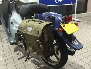  мотоцикл водонепроницаемый Vintage милитари боковая сумка Tachibana US Degner Tanax Henry Bigi nz Cello - FTR Cub Monkey Ape 2