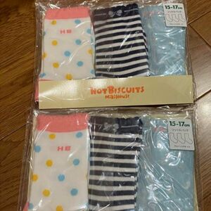 ホットビスケッツ 15-17cm クルーソックス　靴下　ミキハウス　女の子　6足　ソックス