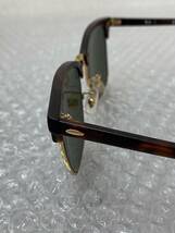 美品/Ray-Ban/レイバン/CLUBMASTER/クラブマスター/サングラス/ソフトケース/ブラウン/ゴールド/RB3016F/0320b_画像5