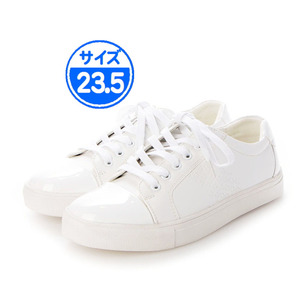 [ outlet ] white sneakers 23.5cm white 21108