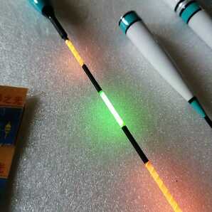 新リーズナブルシリーズ 3点灯LED電気ウキJDL-S 2本セット電池2本付の画像3