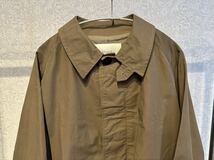 新品 M STUDIO NICHOLSON TECHINICAL COTTON BAGLAN MID LENGTH COAT スタジオニコルソン ステンカラーコート ロングコート スプリング_画像5