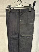 新品 M STUDIO NICHOLSON PYAD SELVEDGE DENIM SNM-029 スタジオニコルソン デニム ワイドパンツ スラックス ISKO インディゴ_画像8