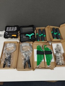 0603y1119 デナリ　Amazonベーシック　工具セット　工具まとめて　ヘクサローブキーセット　ドライバー　プライヤー他　※同梱不可※