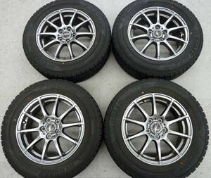 ●2403-44LL トヨタ専用ホイール A-TECH シュナイダー iceGUARD IG50 PLUS 195/65R15 バリ山 美品！ プリウス カローラスポーツ ツーリング