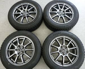 ●●2403-34 A-TECH シュナイダー 6.5J 16in +38 114.3 iceGUARD IG50 PLUS 205/60R16 バリ山 美品！ プリウスα SAI 90系 ノア ヴォクシー