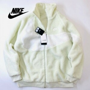 新品　未使用 ナイキ リバーシブル フルジップ ボアジャケット NIKE NSW WNTR REV FULLZIP JACKT ビッグスウッシュ　フリース　サイズM