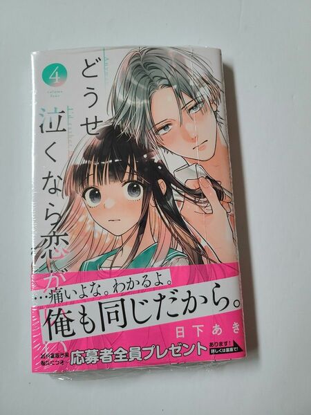 【シュリンク付新品未読】どうせ泣くなら恋がいい４　日下あき　 　マーガレットコミックス