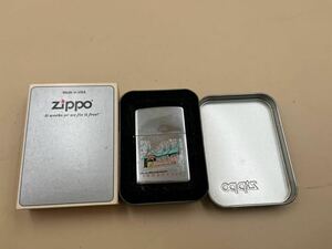 ZIPPO ジッポ INDONESIA インドネシア ヴィンテージ ペイント 1997年製 シルバーカラー コレクション 喫煙グッズ 専用ケース付き