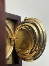 【美品】asprey アスプレイ トラベルクロック置時計 アンティーク ゴールド ヴィンテージ 木製 箱時計 _画像4