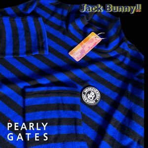 本物 新品 4040696 PEARLY GATES パーリーゲイツ/ジャックバニー 6(LL)超人気 ハイブリッド天竺 長袖ハイネックカットソー 暖素材 ソフト