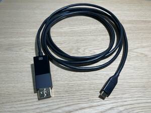 エレコム USB Type-C用DisplayPort 変換ケーブル 4K2K/60Hz対応 金メッキピン 2m CAC-CDP20BK