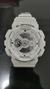 G-SHOCK CASIO GA-110MW 人気 白 ホワイト 美品 腕時計 カシオ Gショック ジーショック