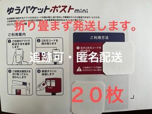 ゆうパケットポストmini 専用封筒２０枚 ゆうパケットポストmini