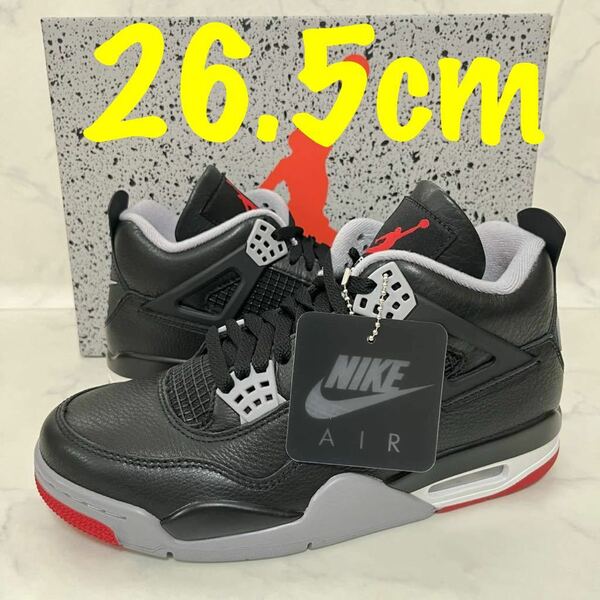 ★送料無料★【新品 完売品】26.5cm Nike Air Jordan 4 Retro Bred Reimagined ナイキ エアジョーダン4 レトロ ブレッド リイマジンド