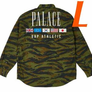 ★送料無料【新品】PALACE Gap Oxford Drop Shoulder Camo パレス ギャップ オックスフォード ドロップショルダー カモ ボタンシャツ 長袖