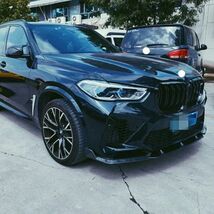 【送料無料】 フロントバンパー リップスポイラー ブラック BMW X5 F95 X5M 2019- フロント リップ スポイラー_画像5