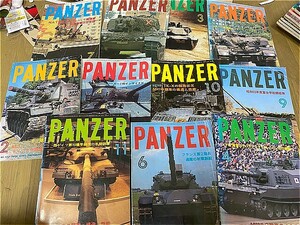 PANZER　85～86年代　11冊セット　中古本！　　戦争　戦車　ミリタリー　昭和