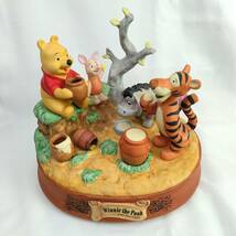 ☆希少 ディズニー くまのプーさん Winnie the Pooh 陶器 オルゴール サンキョー ☆ プー＆フレンズ ピグレット/イーヨ/ティガー Disney_画像1