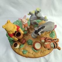 ☆希少 ディズニー くまのプーさん Winnie the Pooh 陶器 オルゴール サンキョー ☆ プー＆フレンズ ピグレット/イーヨ/ティガー Disney_画像2