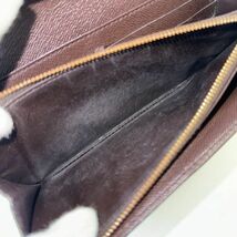 ◆ ルイ ヴィトン LOUIS VUITTON ダミエ ポルトフォイユ サラ N61734 長財布 エベヌ ブラウン レディース メンズ ウォレット_画像9