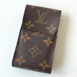 美品 ◆ ルイ ヴィトン LOUIS VUITTON モノグラム エテュイ シガレット M63024 シガレットケース ブラウン レディース メンズ たばこケース