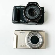 まとめ売り ◆ カメラ レンズ 10点セット Canon Luna105S オリンパス OM-1 DSC-H10 ニコン Nikomat ジャンク フィルムカメラ デジカメ_画像2