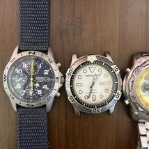 ★ MEN'S WATCH /SEIKO,CITIZEN,CASIO,ELGIN,クロノグラフ,ダイバーウオッチ時計,動作未確認,いろいろまとめて9個 【中古品,現状渡し】 _画像2