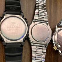 ★ MEN'S WATCH /SEIKO,CITIZEN,CASIO,ELGIN,クロノグラフ,ダイバーウオッチ時計,動作未確認,いろいろまとめて9個 【中古品,現状渡し】 _画像9