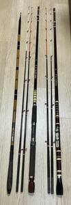 ★ ★ 釣竿３本 DAIWA 早舟 8号 15号 240/ DAIWA 島影 10号 20号 240/ すみだ 390 釣り竿