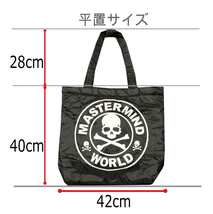 マスターマインド mastermind ナイロン トートバッグ ブラック 大きなトート MASTERMIND WORLD BAG_画像6