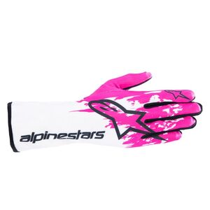 alpinestars( Alpine Stars ) Cart glove TECH-1 K V3 GLOVES XL size 295 WHITE FUCHSIA BLACK [FIA8877-2022 standard conform ]