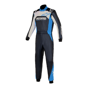 alpinestars Alpine Stars racing suit ATOM SUIT GRAPHIC 4 size 48 1972 BLACK SILVER BLUE [FIA8856-2018 official recognition ]