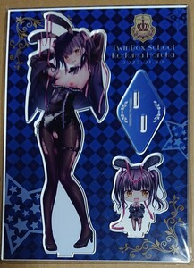 オリジナル B5 アクリルスタンド 美少女 バニーガール twinbox 花花捲＆草草饅 セット限定 コミケ コミックマーケット アクリルフィギュア