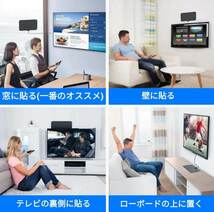 室内アンテナ 4K HD アンテナ 地デジ デジタル テレビ ブースター 地上波 信号 受信 部屋 車載 ケーブル 薄型 屋内 車中泊 アウトドア_画像5