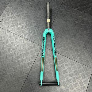 送料無料 即決 Bianchi カーボン フロントフォーク 700c コラムOS コラム長 206mm 