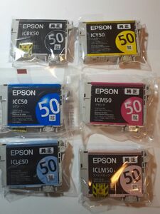 新品【未使用開封済】エプソン EPSON 純正インク IC6CL50