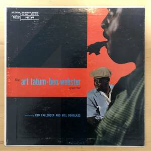 US盤オリジナル ART TATUM BEN WEBSTER QUARTET VERVE MGV8220 黒TP DG MONO