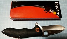 ■ 新品未使用 ■ スパイダルコ ■ 折りたたみナイフ ■ 直刃 ■ ブラック ■ Spyderco ■ スパイダルコ_画像2