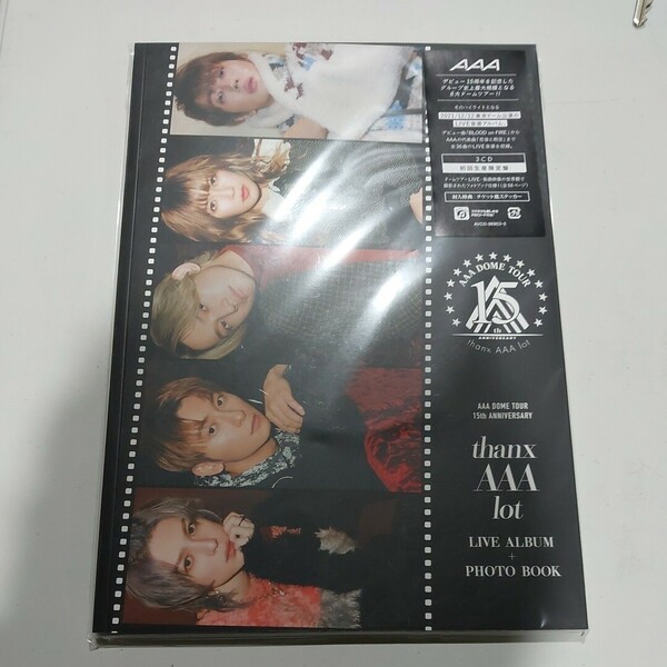 未開封　AAA DOME TOUR 15th ANNIVERSARY -thanx AAA lot- LIVE ALBUM(CD3枚組)(初回生産限定盤)