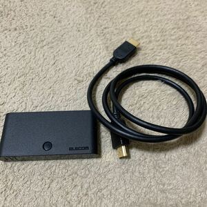 603T0221 ☆ Elecom HDMI Switcher 3 Вход 1 ВЫХОДА Средства Средства Средства Рассмотрения Пакет Black DH-SW31BK/E