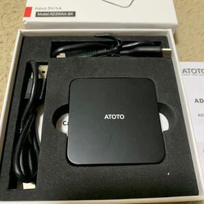 603t0312☆ ATOTO AD3 ワイヤレス CarPlay & Android Auto アダプター、有線機能付きの車用 2 IN 1 ドングル、プラグ＆プレイの画像2