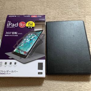 603t2940☆ エレコム iPad 9.7 第6/5世代 (2018/2017年) ケース フラップカバー ソフトレザー 360度回転 ブラック TB-A179360BK