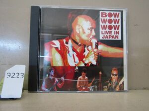 9223　バウ・ワウ・ワウ/Bow Wow Wow Live In Japan ケースイタミ