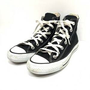 送料無料h57304 converse コンバース ALL STAR オールスター 32060181 ハイカット キャンバス スニーカー ブラック 黒 24㎝ 靴