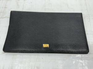 送料無料h58217 S.T.Dupont デュポン ロゴプレート 長財布 ブラック メンズ ウォレット カードケース サイズ(約)横18.5cm縦11cm