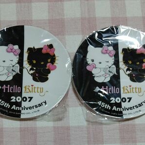 サンリオ ハローキティ 45周年anniversaryくじ メラミン皿2枚セット 2007年 レアキティ