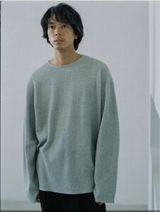 SILK BLEND WAFFLE LS-T リドム　LIDNM げんじ　ロンT シルクブレンドワッフルロングスリーブtシャツ