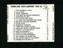 ☆TAMPA RED☆''KEEP JUMPING'' 1944-1952☆帯付日本流通仕様☆VIVID VSCD-1205(I) (WOLF RECORDS CD-WBJ 001)☆_画像6